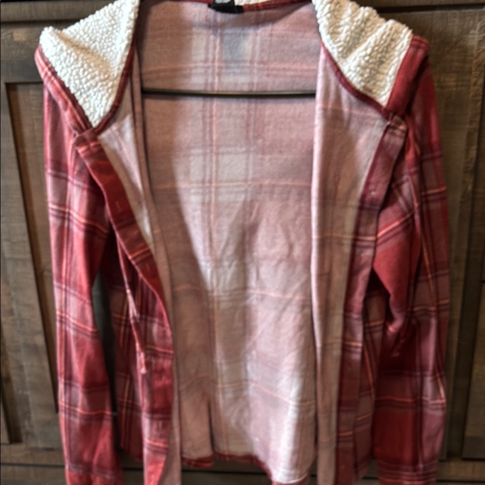 Plaid Sherpa-Lined Women's Sweater
